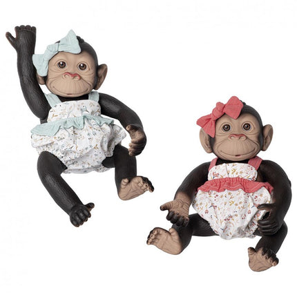 MONO REBORN CON PELELE 35CM 3344 ROSA TOYS