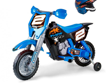 MOTO RIDER CROSS 6V CON CASCO 8/12224 FEBER