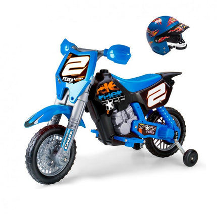 MOTO RIDER CROSS 6V CON CASCO 8/12224 FEBER
