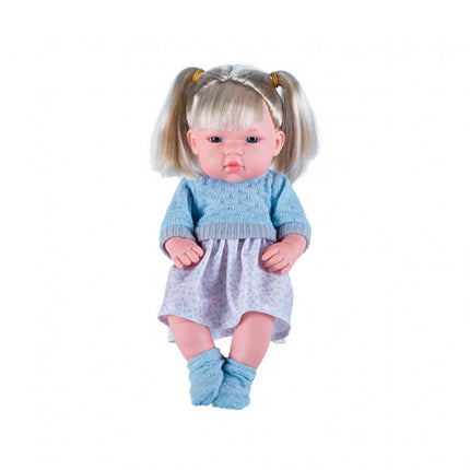 MUÑECA 30 CM CON SONIDOS PELO RUBIO TACHAN