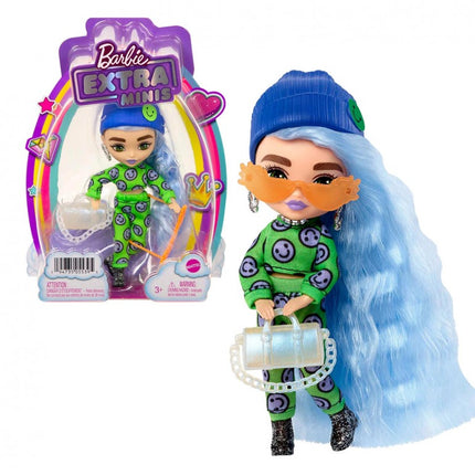 MUÑECA BARBIE EXTRA MINI PELO AZUL HIELO HGP65 MATTEL