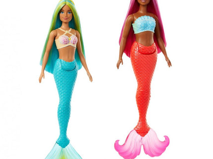 MUÑECA BARBIE SIRENA COLA RÍGIDA SURTIDA HRR02 MATTEL