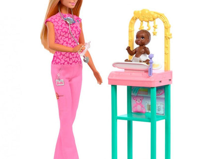 MUÑECA BARBIE TÚ PUEDES SER PEDIATRA JCR72 MATTEL