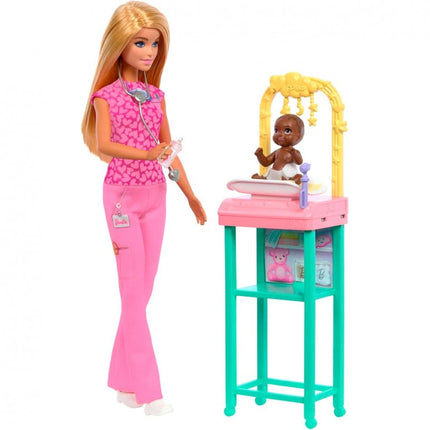 MUÑECA BARBIE TÚ PUEDES SER PEDIATRA JCR72 MATTEL