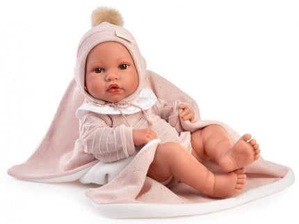 MUÑECA RECIEN NACIDA ERIKA TOQUILLA ROSA 50440 ANTONIO