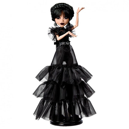 MUÑECA WEDNESDAY VESTIDO CUERVO HXJ03 MATTEL