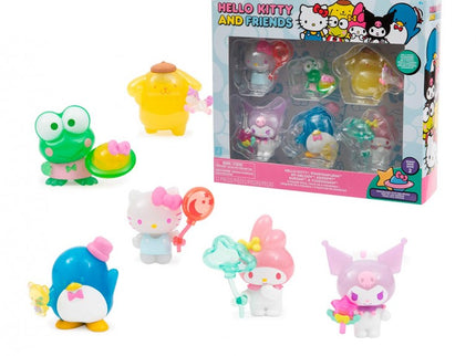 PACK DE 6 FIGURAS DE 5 CM HELLO KITTY HKT11000 FAMOSA