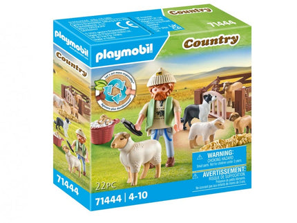 PASTOR CON REBAÑO DE OVEJAS COUNTRY 71444 PLAYMOBIL