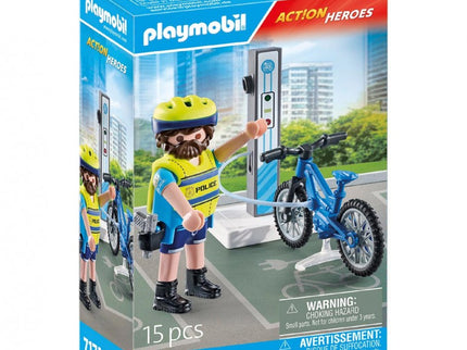 PATRULLA EN BICICLETA ACTION HEROES 71732 PLAYMOBIL