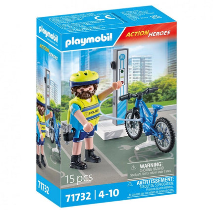 PATRULLA EN BICICLETA ACTION HEROES 71732 PLAYMOBIL