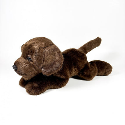PELUCHE LABRADOR CHOCOLATE TUMBADO 25CM 939D00284 BOCALAN