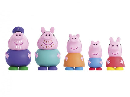 PEPPA PIG: 5 FIGURAS DE BAÑOS (FAMILIA)