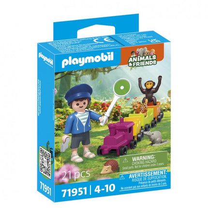PEQUEÑO VIAJE LOCOMOTORA ANIMALS Y FRIENDS 71951 PLAYMOBIL