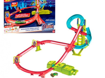 PISTA NEON SPEEDERS A TODA VELOCIDAD HPC07 HOT WHEELS