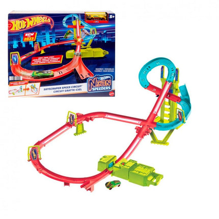 PISTA NEON SPEEDERS A TODA VELOCIDAD HPC07 HOT WHEELS