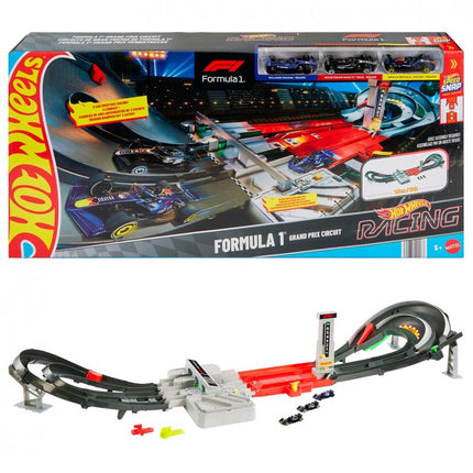 PISTA RACING F1 MOTORIZADA Y 3 COCHES JDY16 HOT WHEELS