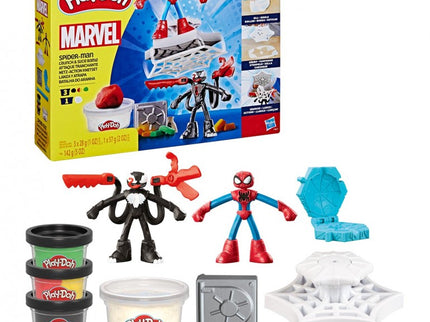 PLAY-DOH SPIDER-MAN LANZA Y ATRAPA MARVEL F9827 HASBRO