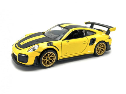 PORSCHE 911 GT2 RS WP 1:32 PULLBACK AMARILLO D00396