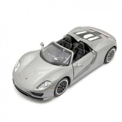 PORSCHE 918 SPYDER 1:32 PULLBACK GREY D00392