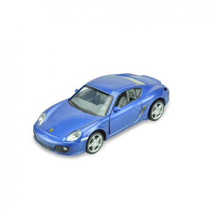 PORSCHE CAYMAN S 1:32 PULLBACK AZUL D00367