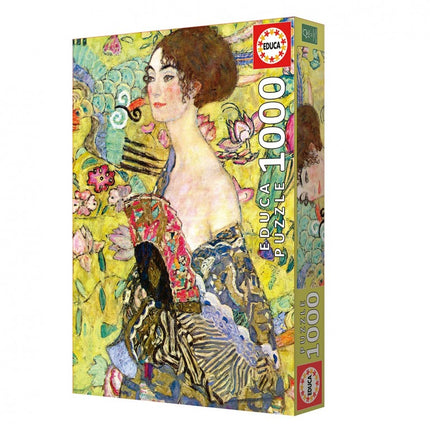 PUZZLE 1000 DAMA CON ABANICO GUSTAV KLIMT 19932 EDUCA