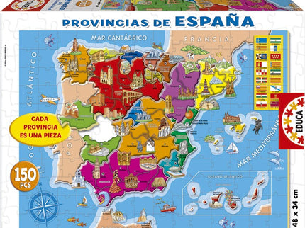 PUZZLE 150 PROVINCIAS ESPAÑA 14870 EDUCA