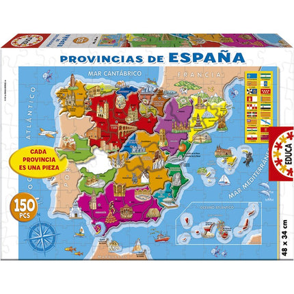 PUZZLE 150 PROVINCIAS ESPAÑA 14870 EDUCA