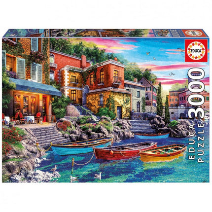 PUZZLE 3000 PUESTA DE SOL EN COMO 19052 EDUCA