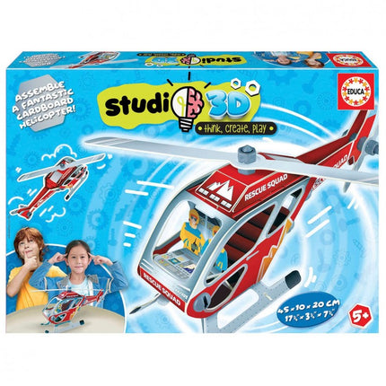 PUZZLE HELICÓPTERO DE RESCATE STUDIO 3D 19187 EDUCA