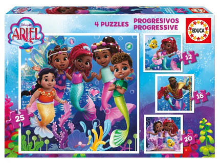 PUZZLES PROGRESIVOS ARIEL 12-16-20-25 20342 EDUCA