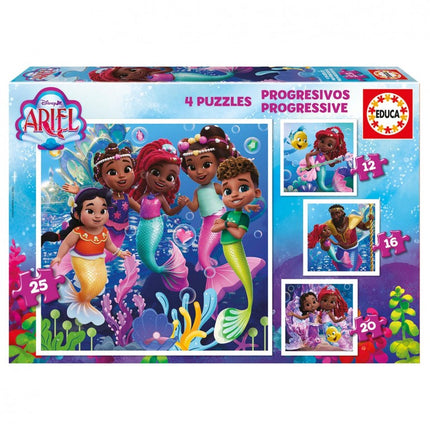 PUZZLES PROGRESIVOS ARIEL 12-16-20-25 20342 EDUCA