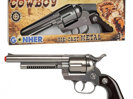 REVOLVER COWBOY 12 TIROS - PLATA 121/0 GONHER