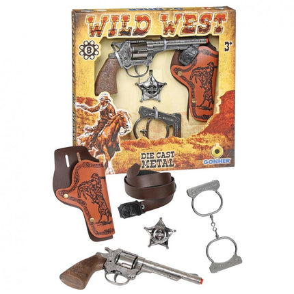 REVOLVER WILD WEST SET 8 TIROS 157/0 GONHER