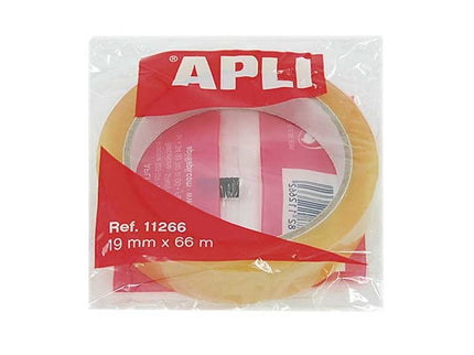 ROLLO CINTA ADHESIVA INVISIBLE 66X19 C/8 11266 APLI