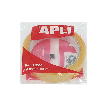 ROLLO CINTA ADHESIVA INVISIBLE 66X19 C/8 11266 APLI