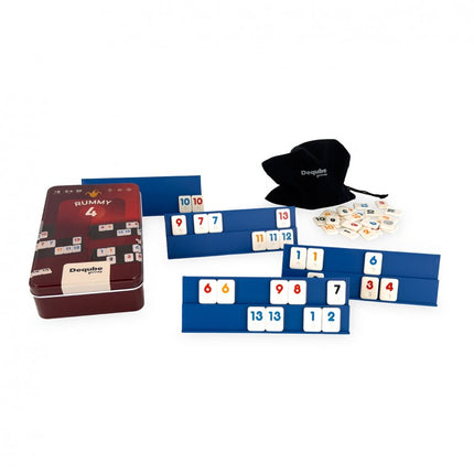 RUMMY 4 JUG. DE VIAJE EN CAJA METAL D00344