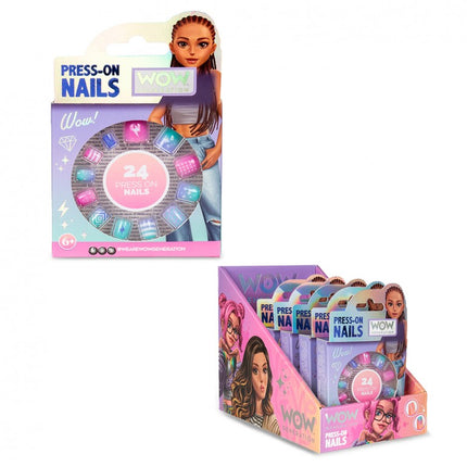 SET 24 UÑAS ADHESIVAS WOW00178 KIDS LICENSING