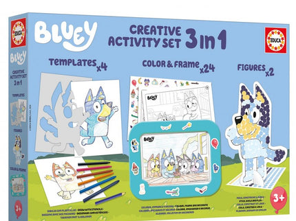 SET 3 EN 1 FRAME BLUEY 19887 EDUCA