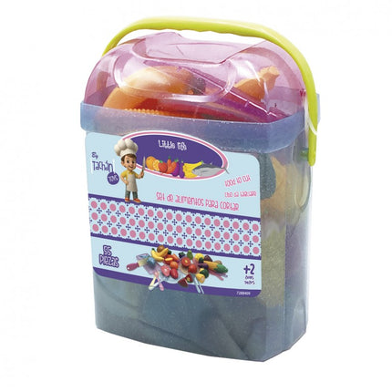 SET ALIMENTOS DE CORTAR 55 PIEZAS CUBO TRANSPOR 8409