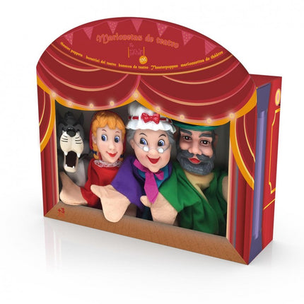 SET DE 4 MARIONETAS CAPERUCITA ROJA TACHAN