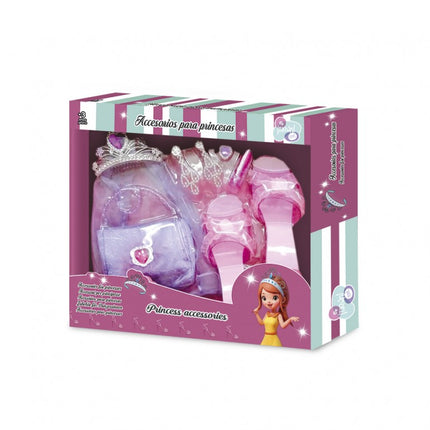 SET DE ACCESORIOS PARA PRINCESAS CON BOLSO Y