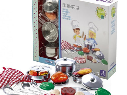 SET DE MENAJE COCINA ACERO INOXIDABLE 23 PZS BX011