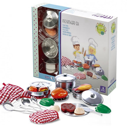 SET DE MENAJE COCINA ACERO INOXIDABLE 23 PZS BX011