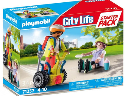 STARTER PACK RESCATE BALANCE RACER CITY LIFE 71257 PLAYMOBIL