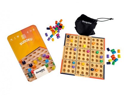 SUDOKU MADERA EN CAJA METAL D00327