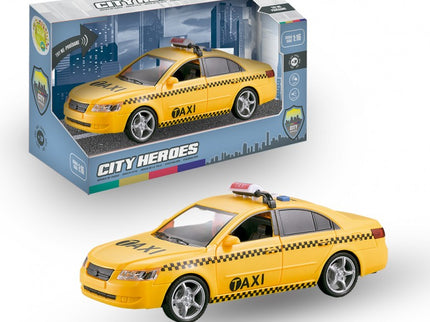 TAXI CON LUZ Y SONIDO HEROES DE CIUDAD 1:16 TACHAN