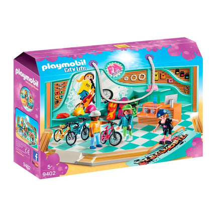 TIENDA DE SKATE Y BICICLETA PLAYMOBIL 9402
