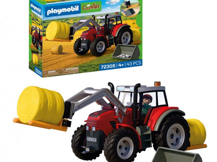 TRACTOR GRANDE CON PACAS DE HENO 72305 PLAYMOBIL