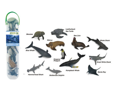 TUBO MINI ANIMALES MARINOS 1 COLLECTA - A1107-C