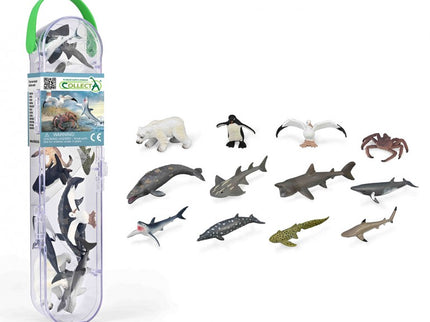 TUBO MINI ANIMALES MARINOS 3 COLLECTA - A1211-C
